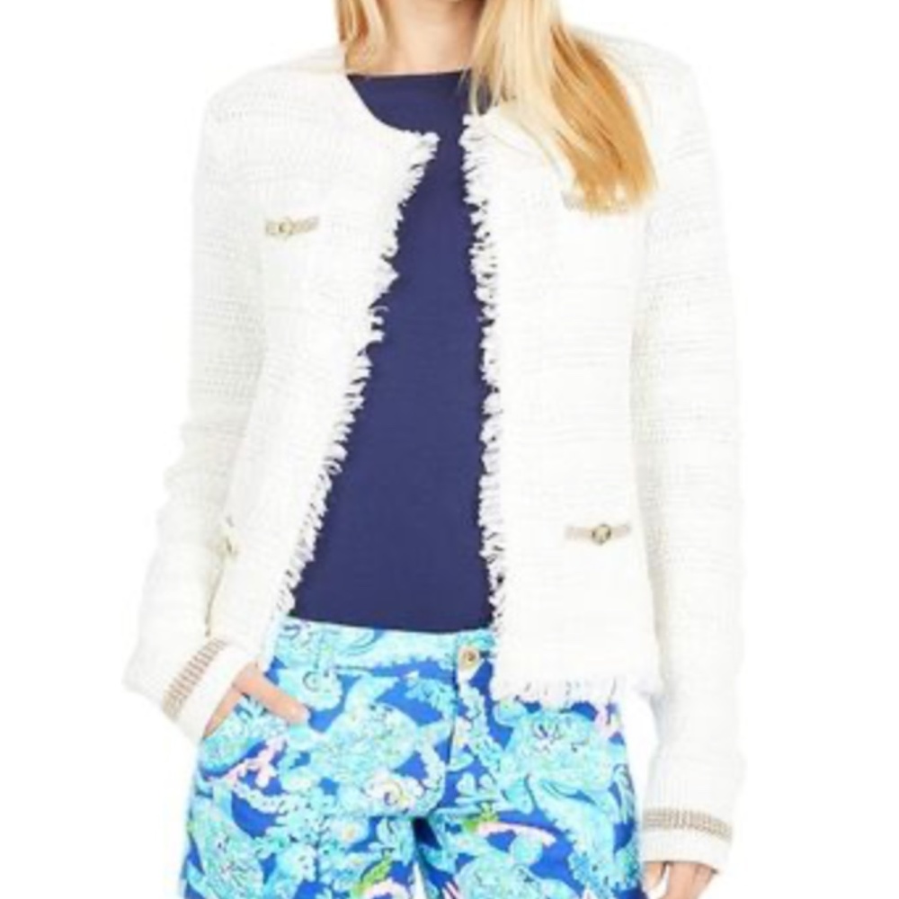 Lilly Pulitzer Beckington Cardigan Coconut